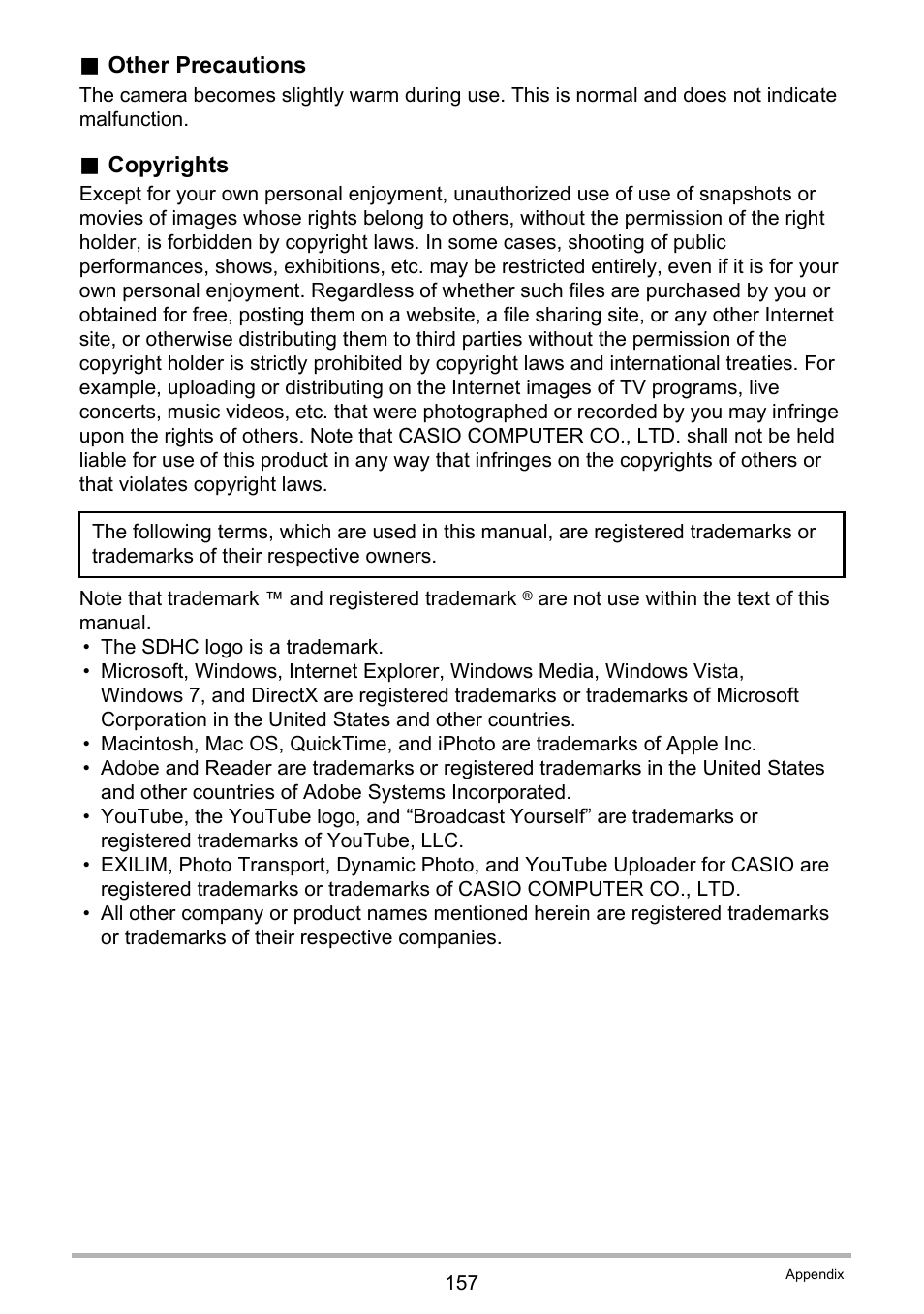Casio EXILIM EX-H15 User Manual | Page 157 / 194