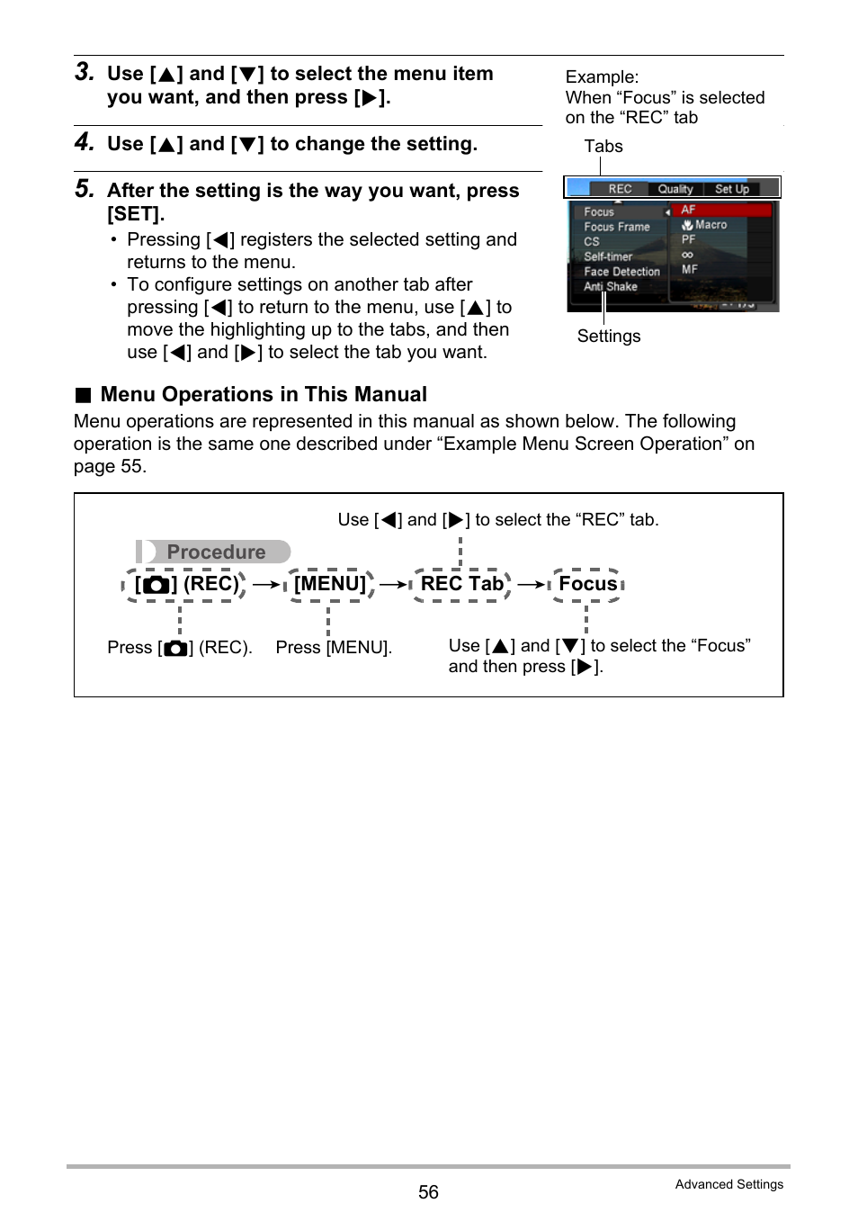 Casio EXILIM EX-S6 User Manual | Page 56 / 148
