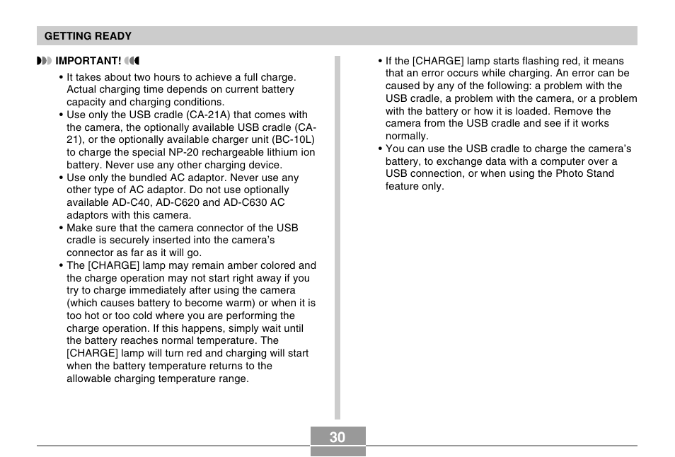 Casio EX-Z4 User Manual | Page 30 / 58