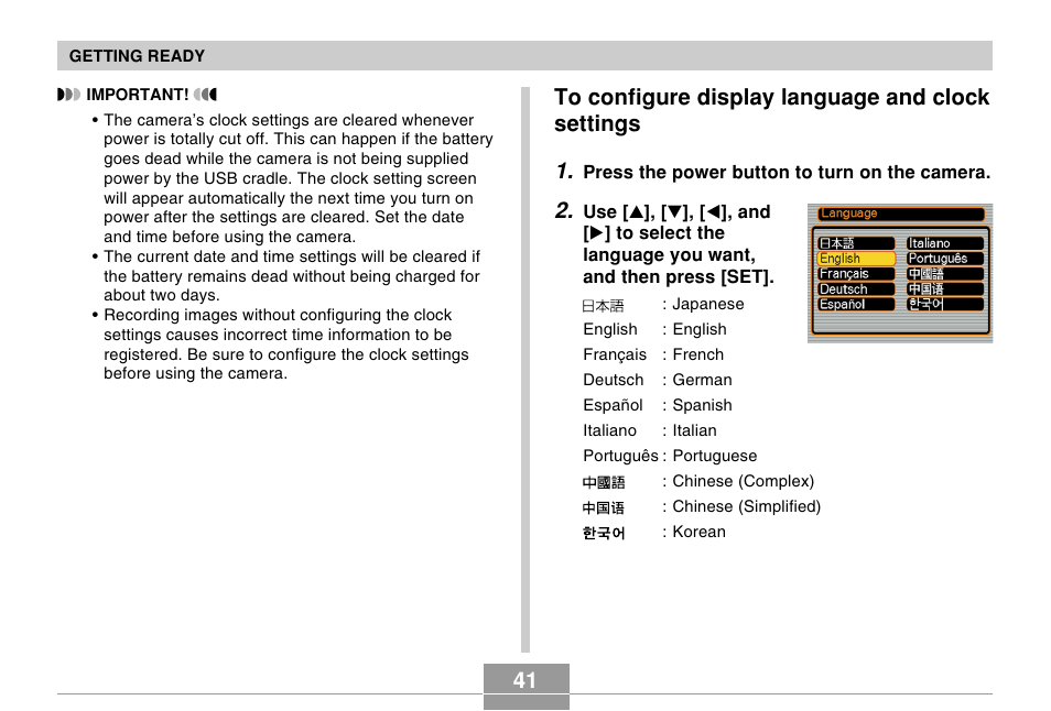 Casio EX-Z4 User Manual | Page 41 / 58