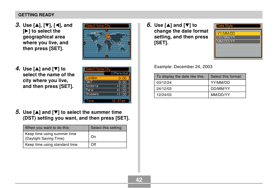Casio EX-Z4 User Manual | Page 42 / 58