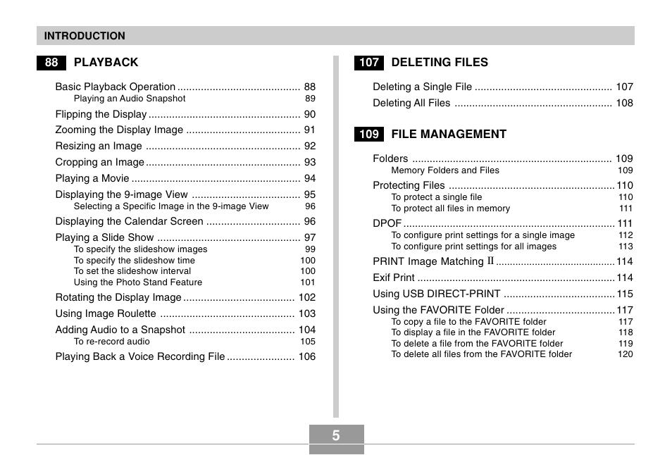 Casio EX-Z4 User Manual | Page 5 / 58