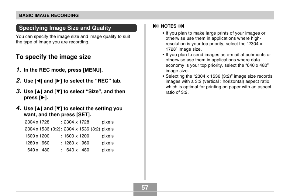 Casio EX-Z4 User Manual | Page 57 / 58