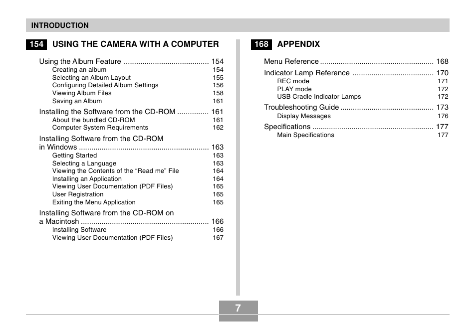 Casio EX-Z4 User Manual | Page 7 / 58