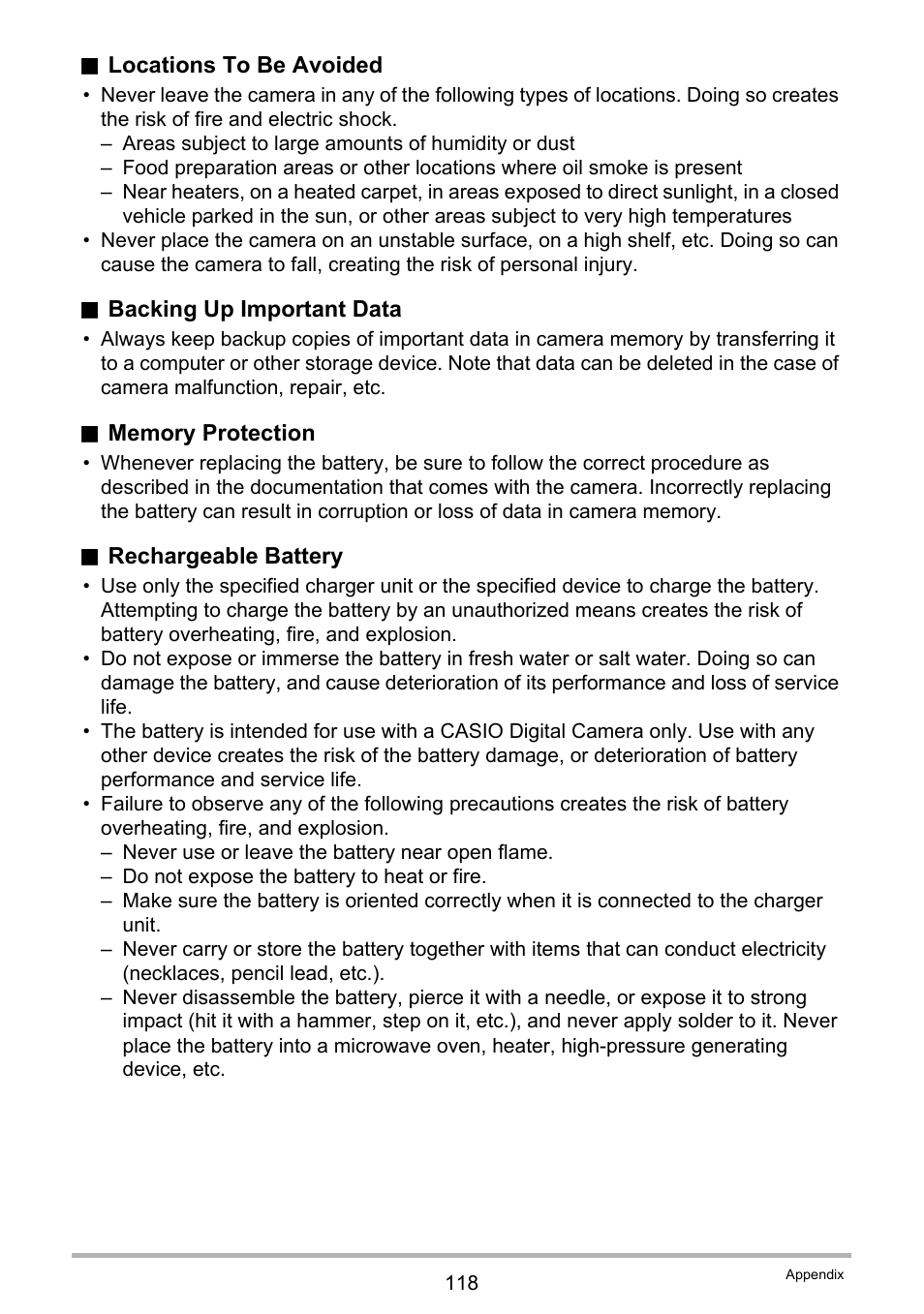 Casio EXILIM EX-Z670 User Manual | Page 118 / 143
