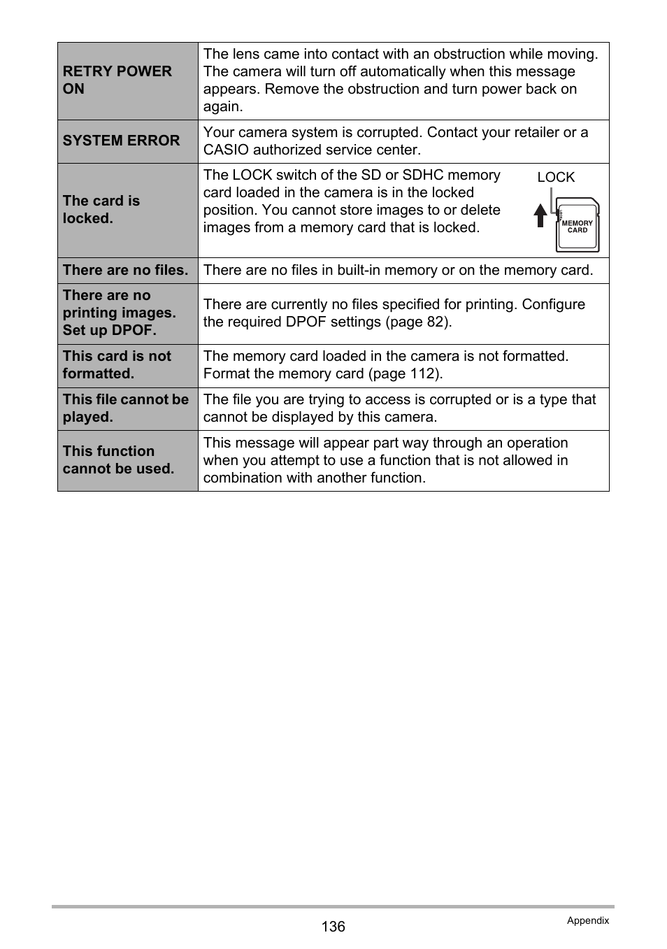 Casio EXILIM EX-Z670 User Manual | Page 136 / 143