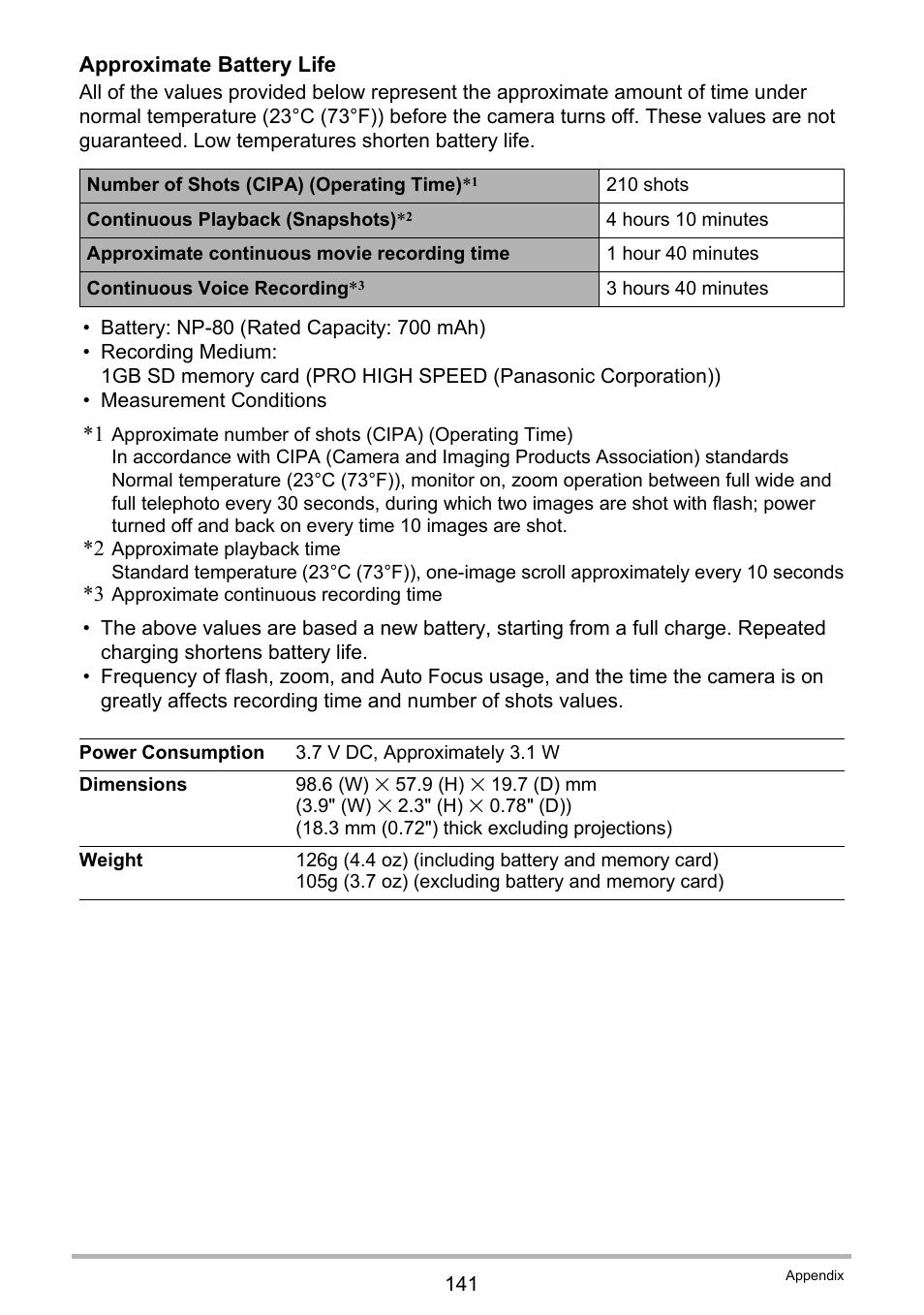 Ge 141 for | Casio EXILIM EX-Z670 User Manual | Page 141 / 143