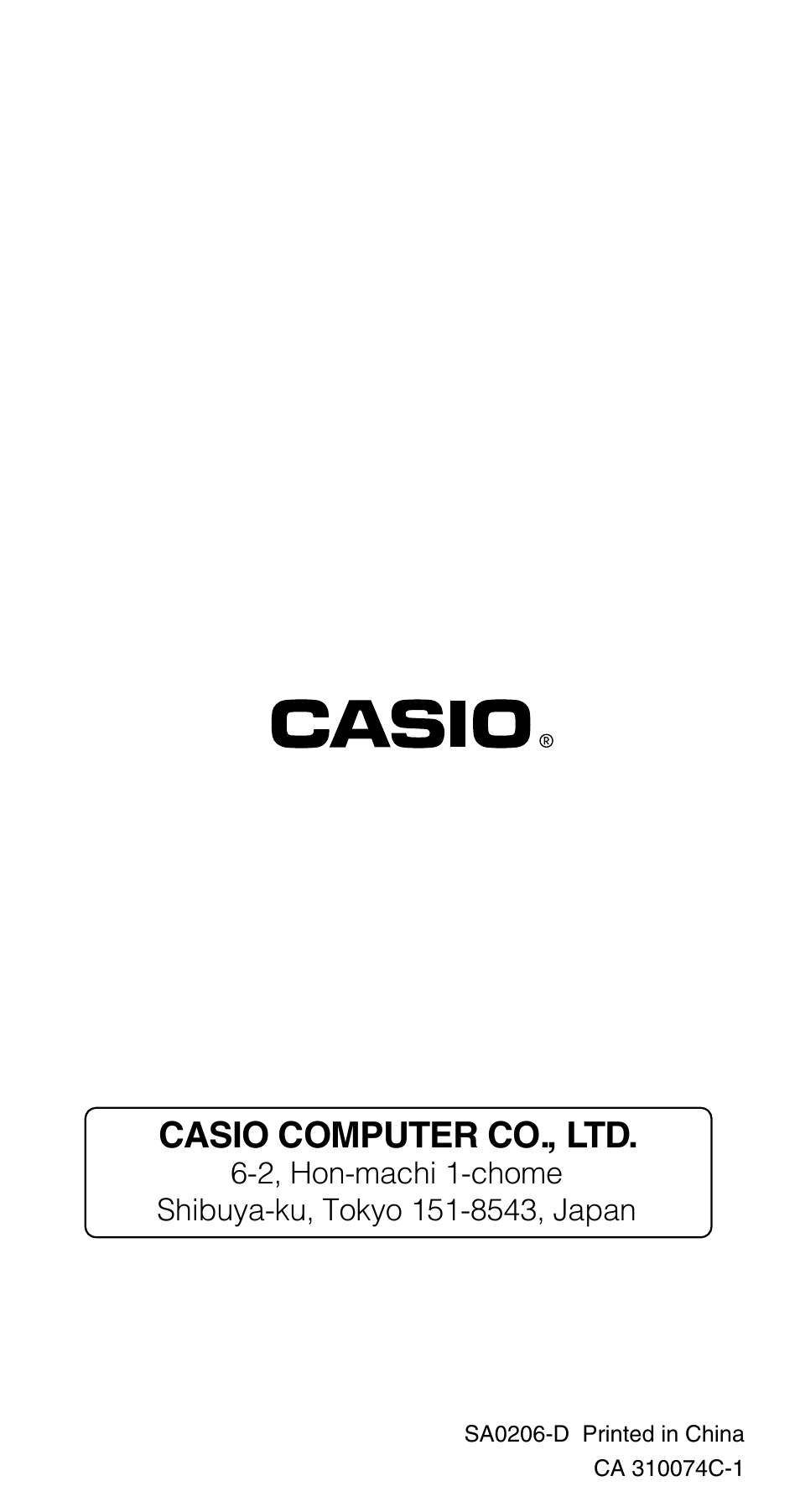 Casio computer co., ltd | Casio fx115ms User Manual | Page 19 / 19