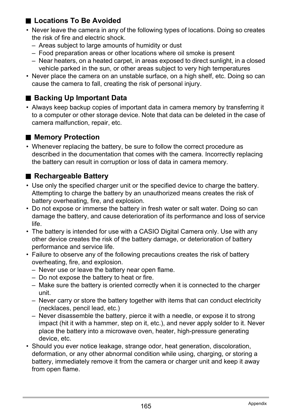 Casio EXILIM EX-ZR10 User Manual | Page 165 / 199