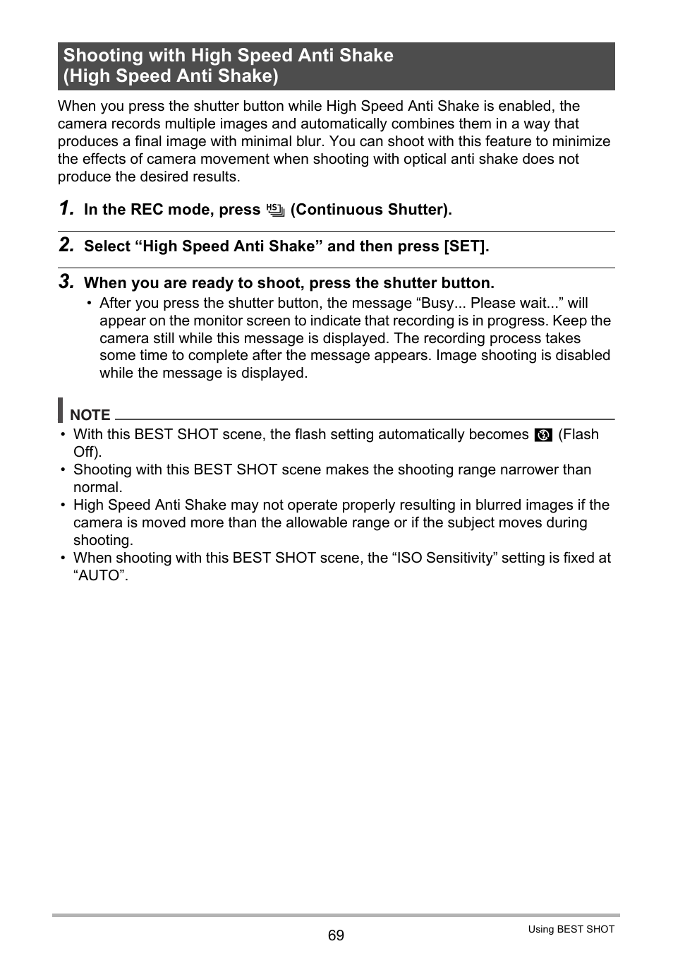 Casio EXILIM EX-ZR10 User Manual | Page 69 / 199