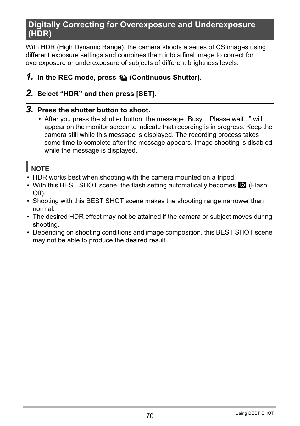 Casio EXILIM EX-ZR10 User Manual | Page 70 / 199