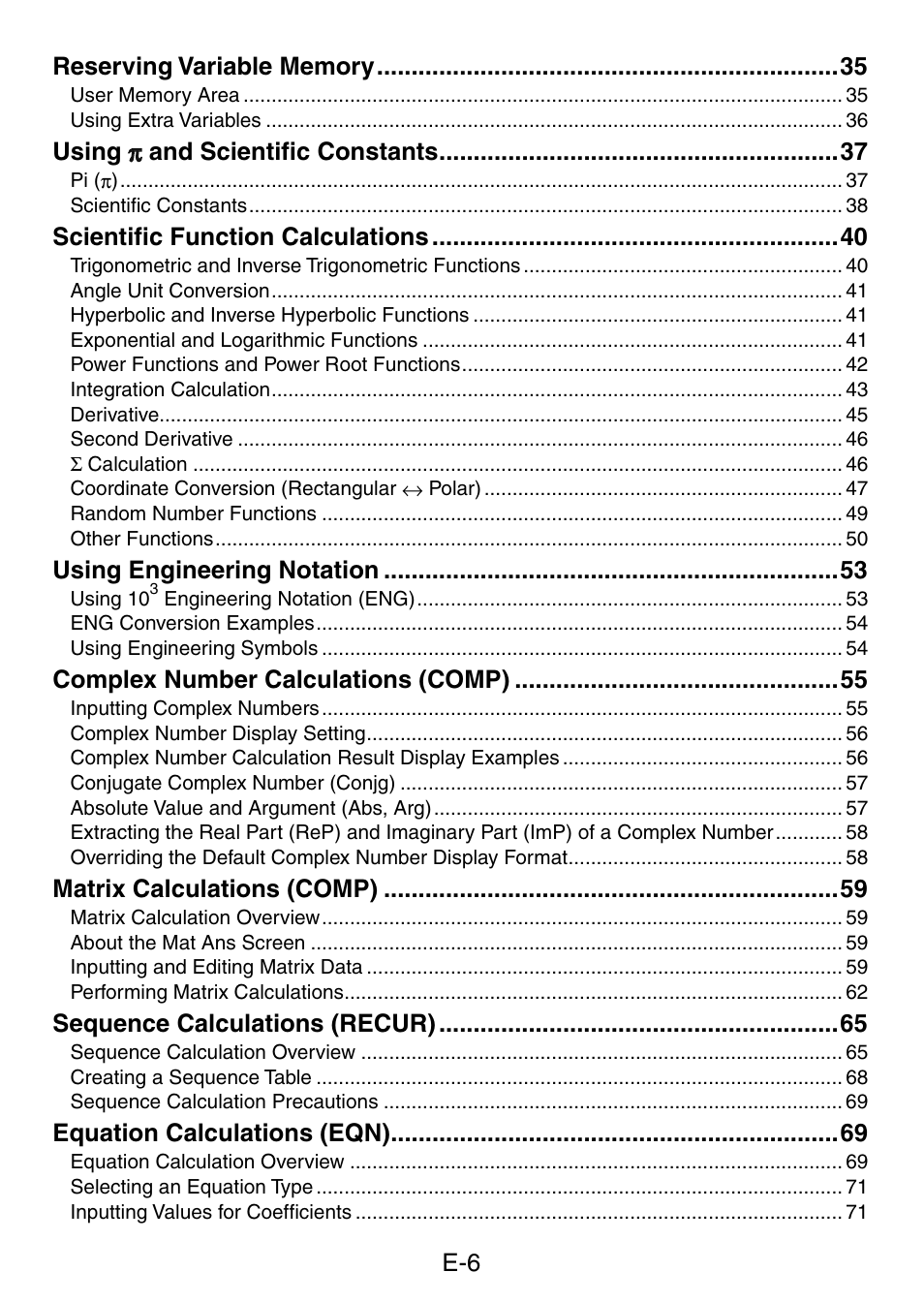 Casio fx-5800P User Manual | Page 7 / 147