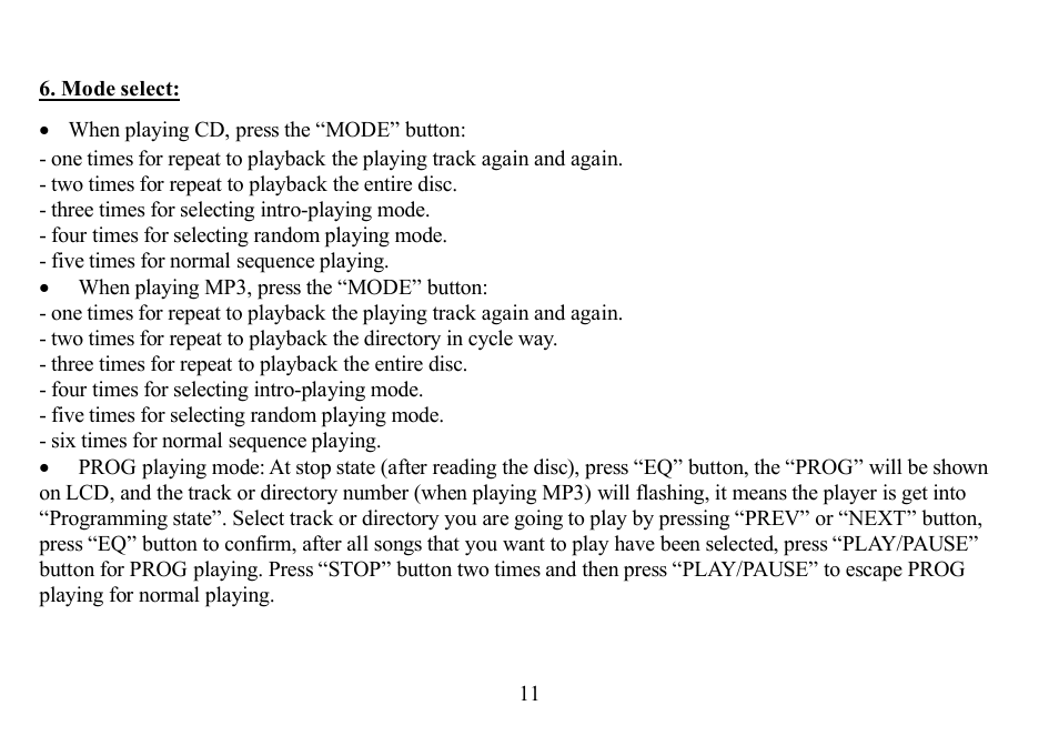 Hyundai H-CD7001 User Manual | Page 11 / 30