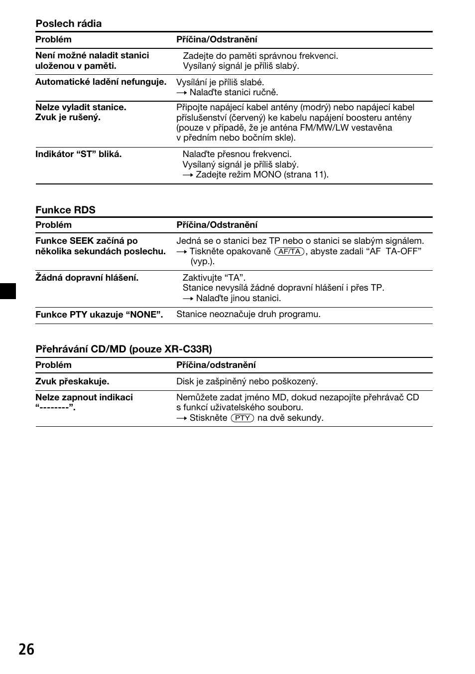 Sony XR-C33R User Manual | Page 52 / 132