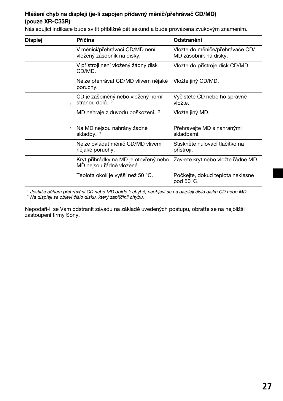 Sony XR-C33R User Manual | Page 53 / 132