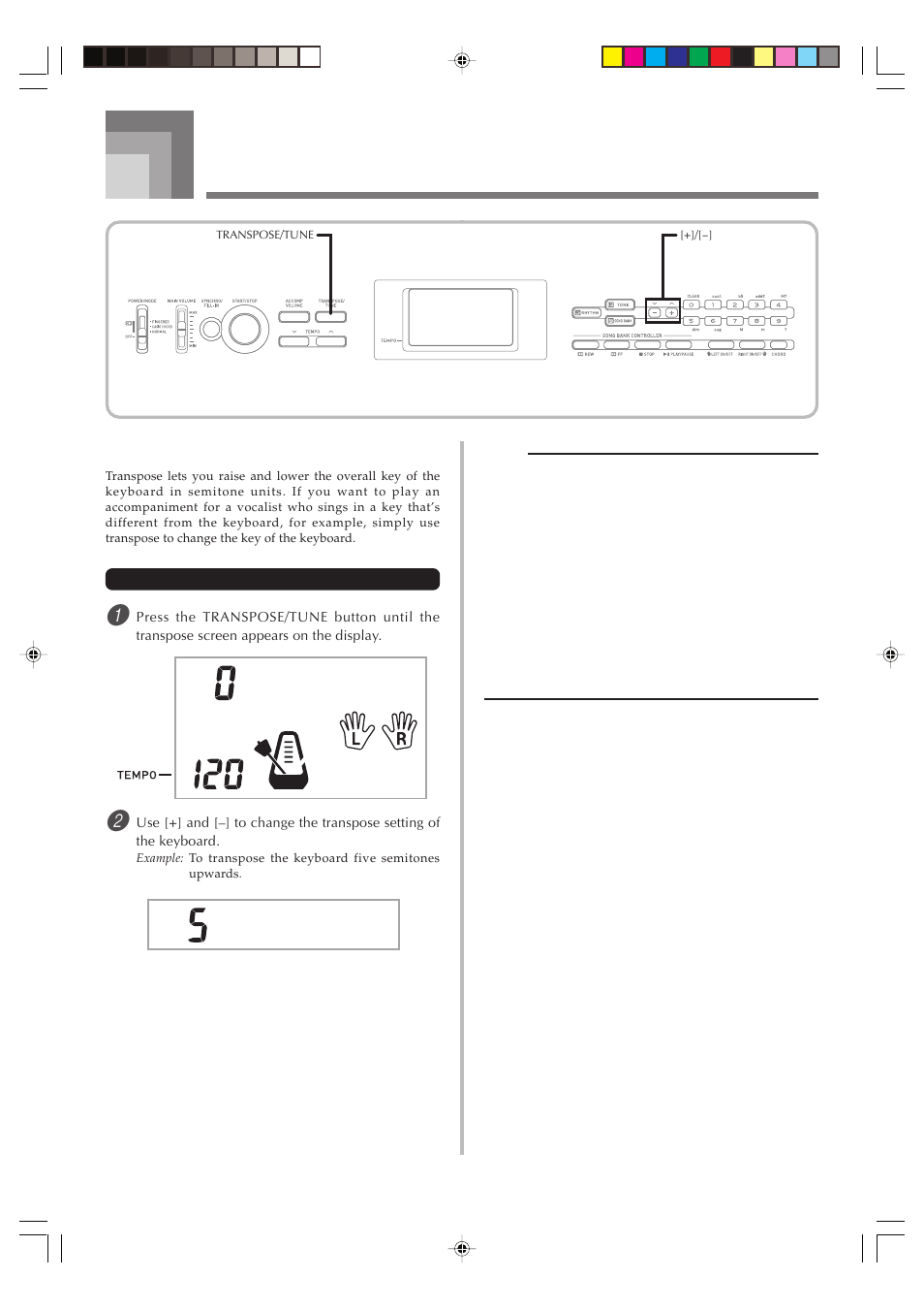 Keyboard settings | Casio CTK1100ES1A User Manual | Page 33 / 44