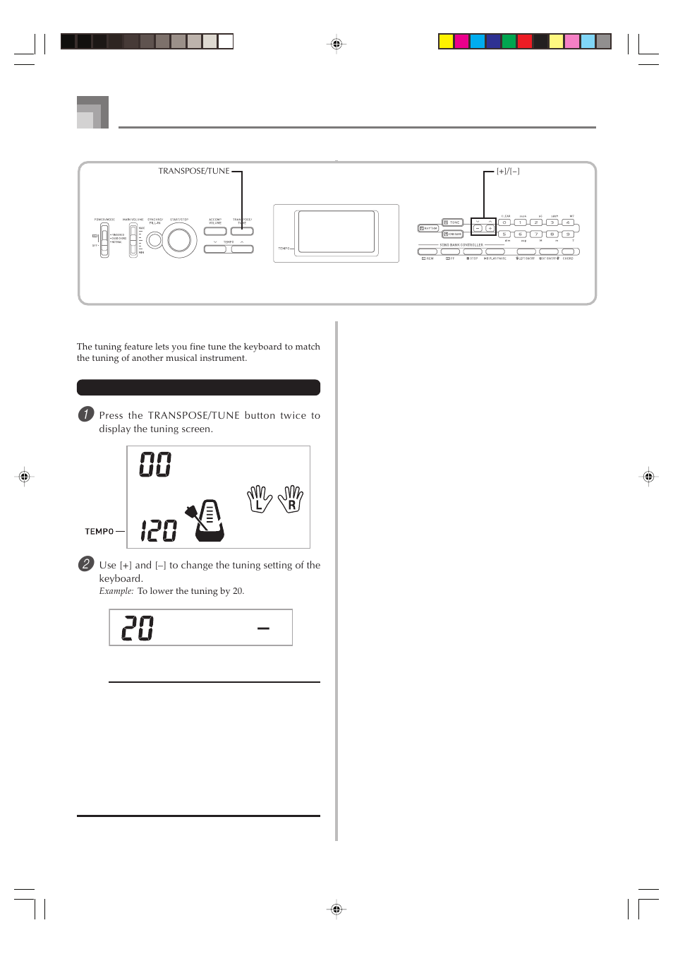 T u n e | Casio CTK1100ES1A User Manual | Page 34 / 44