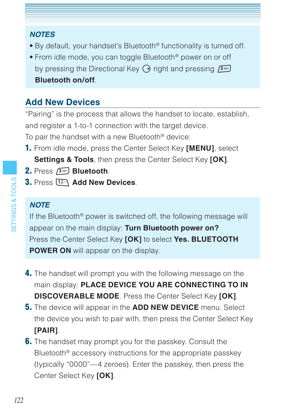 Add new devices | Casio G'zOne Rock User Manual | Page 123 / 201