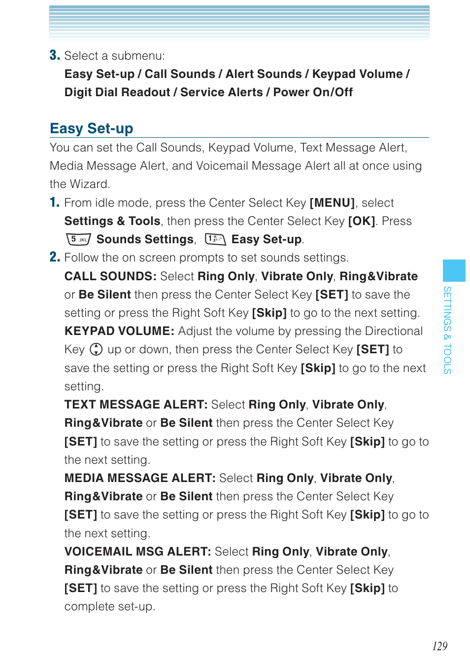 Easy set-up | Casio G'zOne Rock User Manual | Page 130 / 201