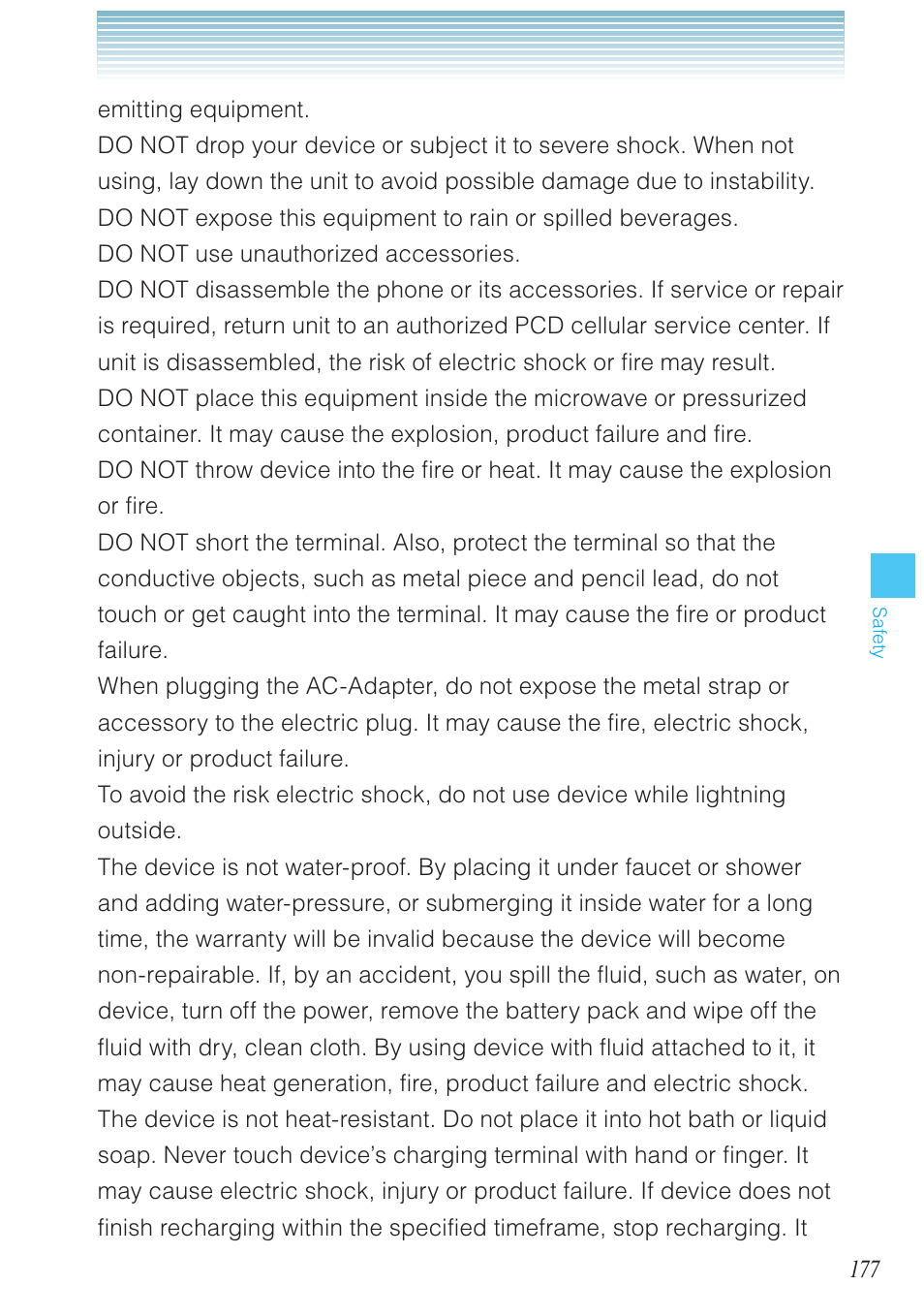 Casio G'zOne Rock User Manual | Page 178 / 201