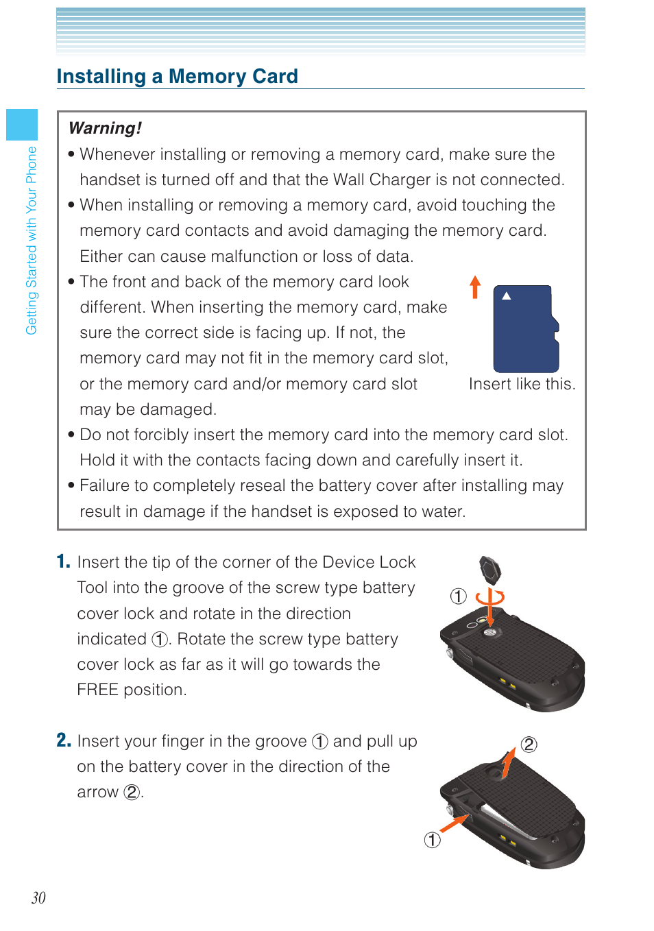 Casio G'zOne Rock User Manual | Page 31 / 201