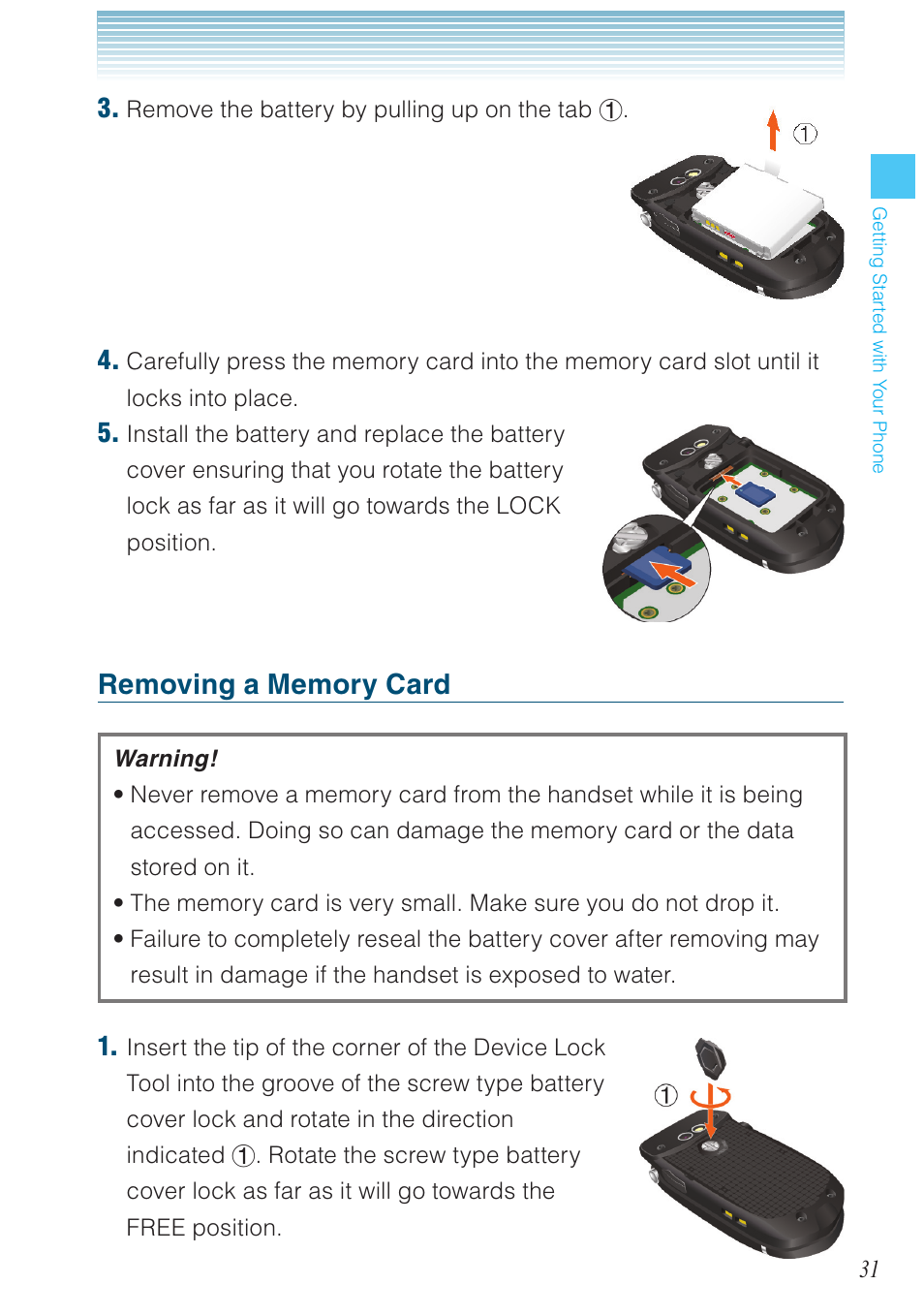 Casio G'zOne Rock User Manual | Page 32 / 201