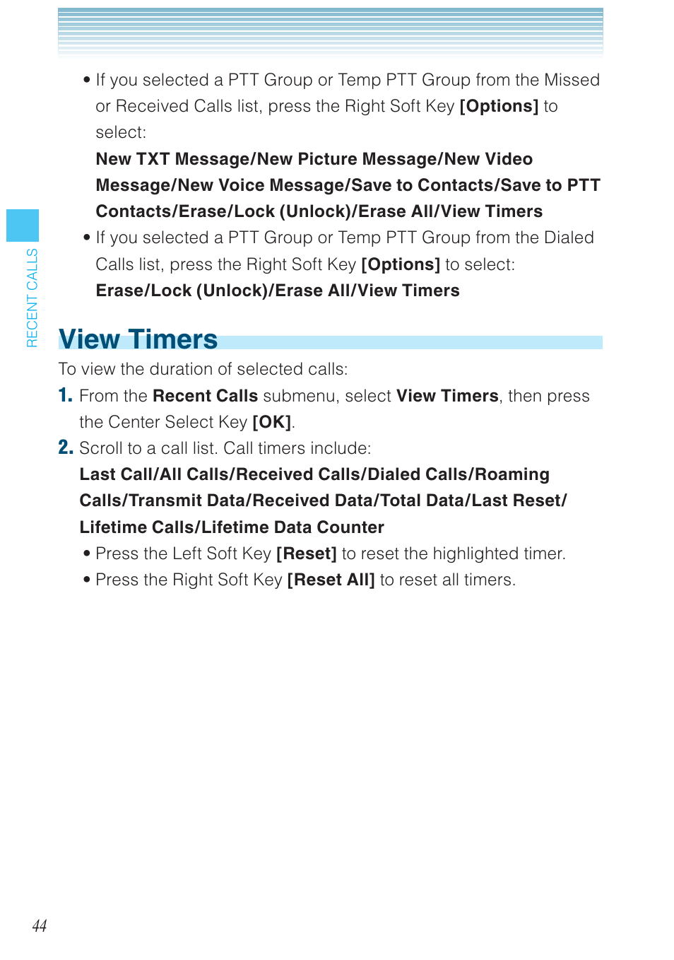 View timers | Casio G'zOne Rock User Manual | Page 45 / 201