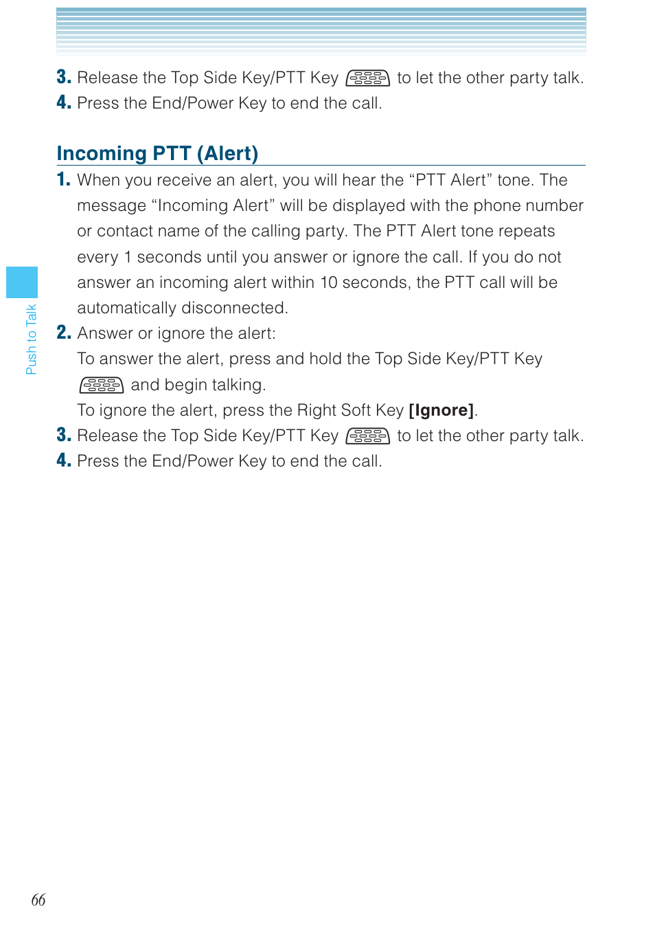 Incoming ptt (alert) | Casio G'zOne Rock User Manual | Page 67 / 201
