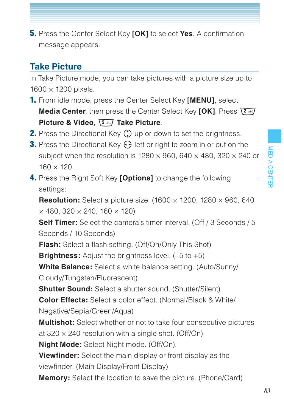 Take picture | Casio G'zOne Rock User Manual | Page 84 / 201