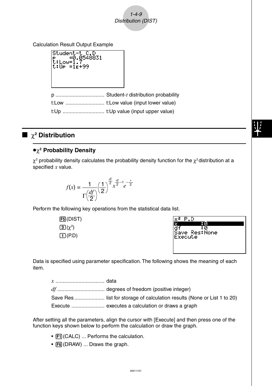 Distribution | Casio ALGEBRA FX 2.0 PLUS User Manual | Page 54 / 67