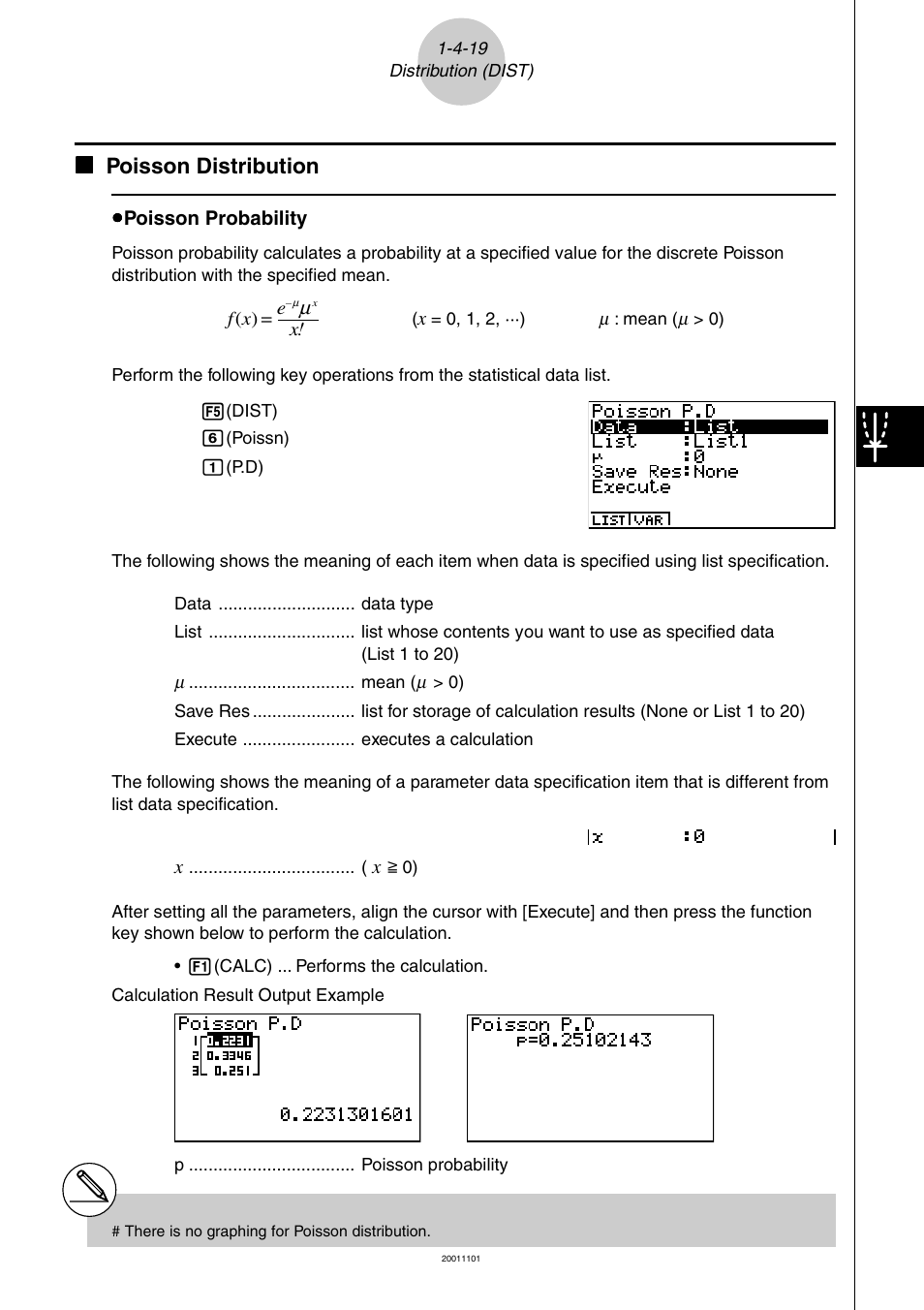 Kk poisson distribution | Casio ALGEBRA FX 2.0 PLUS User Manual | Page 64 / 67