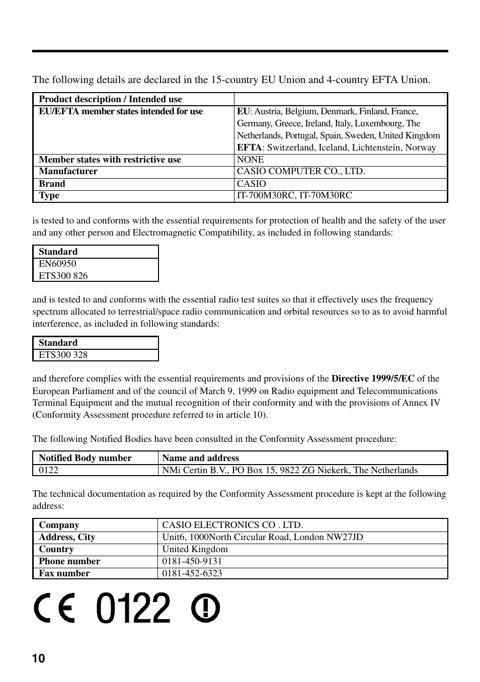 Casio IT-700/70 User Manual | Page 12 / 63