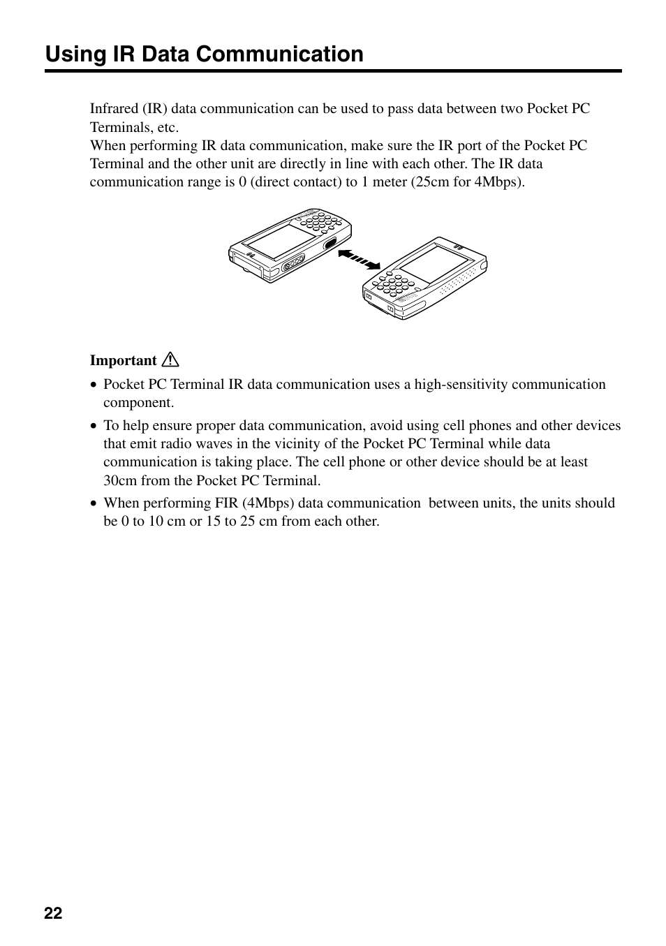 Using ir data communication | Casio IT-700/70 User Manual | Page 24 / 63