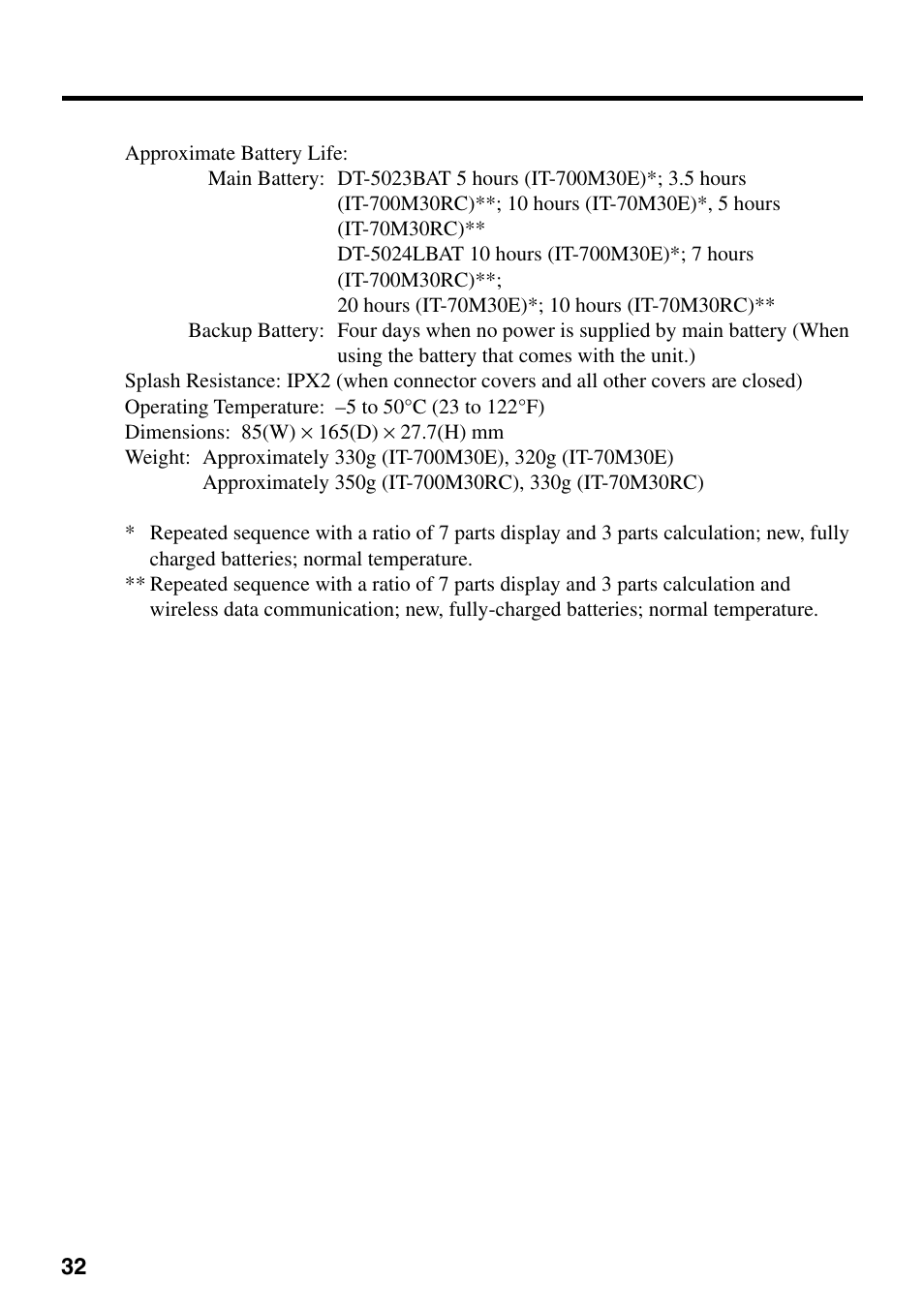 Casio IT-700/70 User Manual | Page 34 / 63