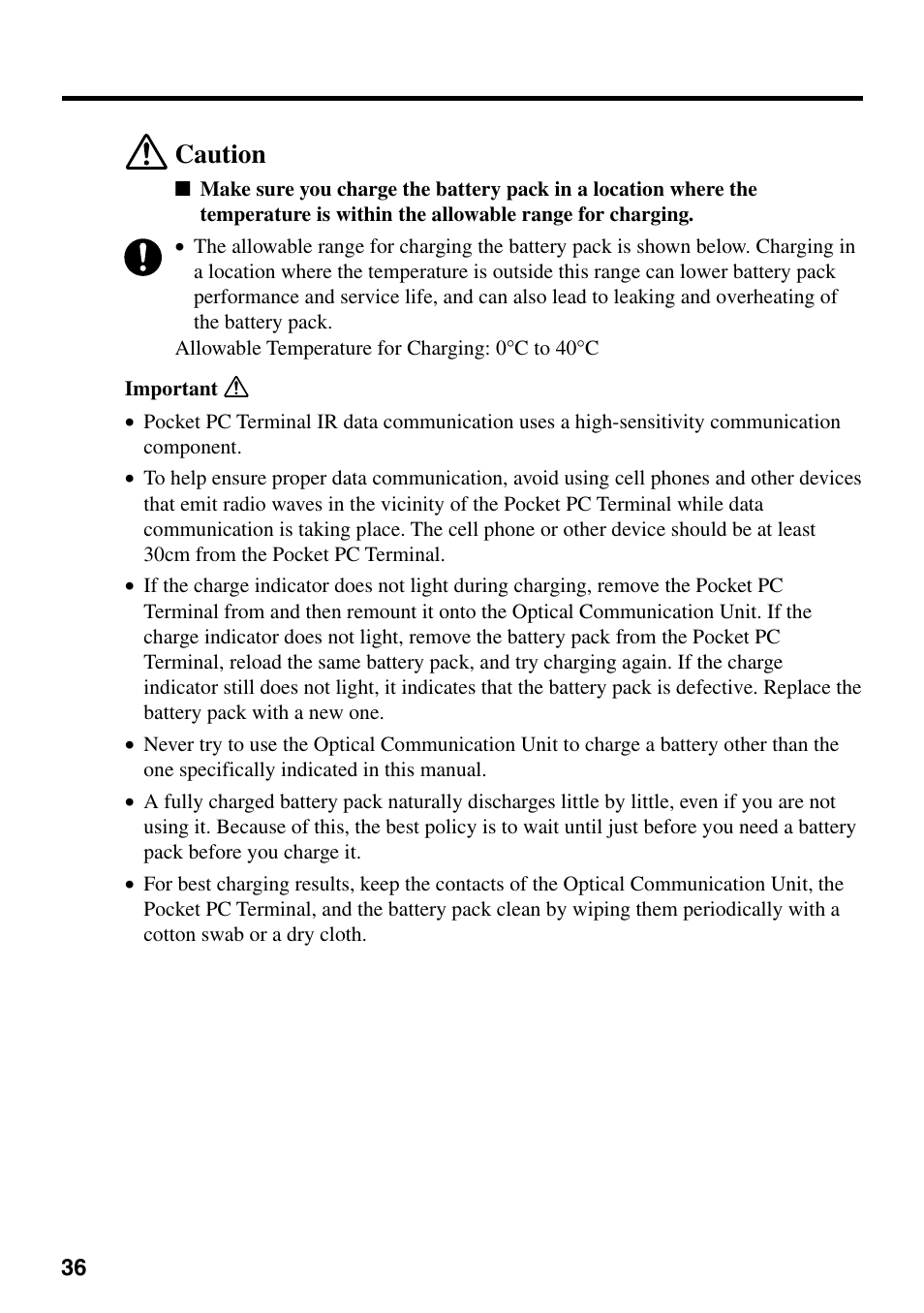 Caution | Casio IT-700/70 User Manual | Page 38 / 63