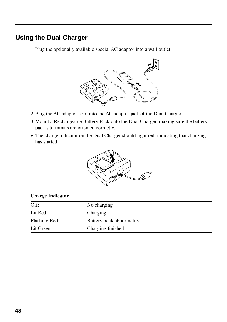 Using the dual charger | Casio IT-700/70 User Manual | Page 50 / 63