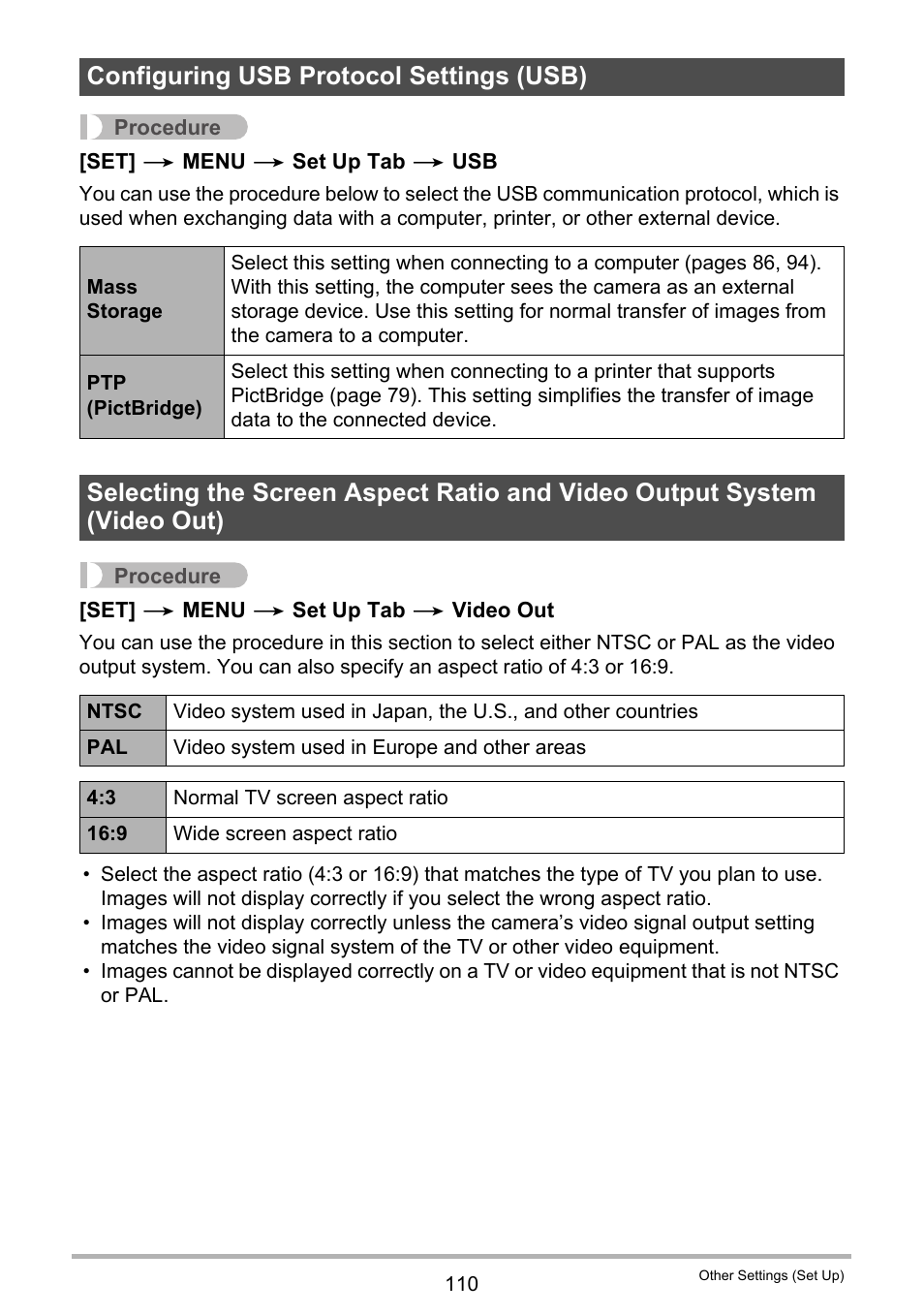 Configuring usb protocol settings (usb) | Casio EXILIM EX-ZS100 User Manual | Page 110 / 139