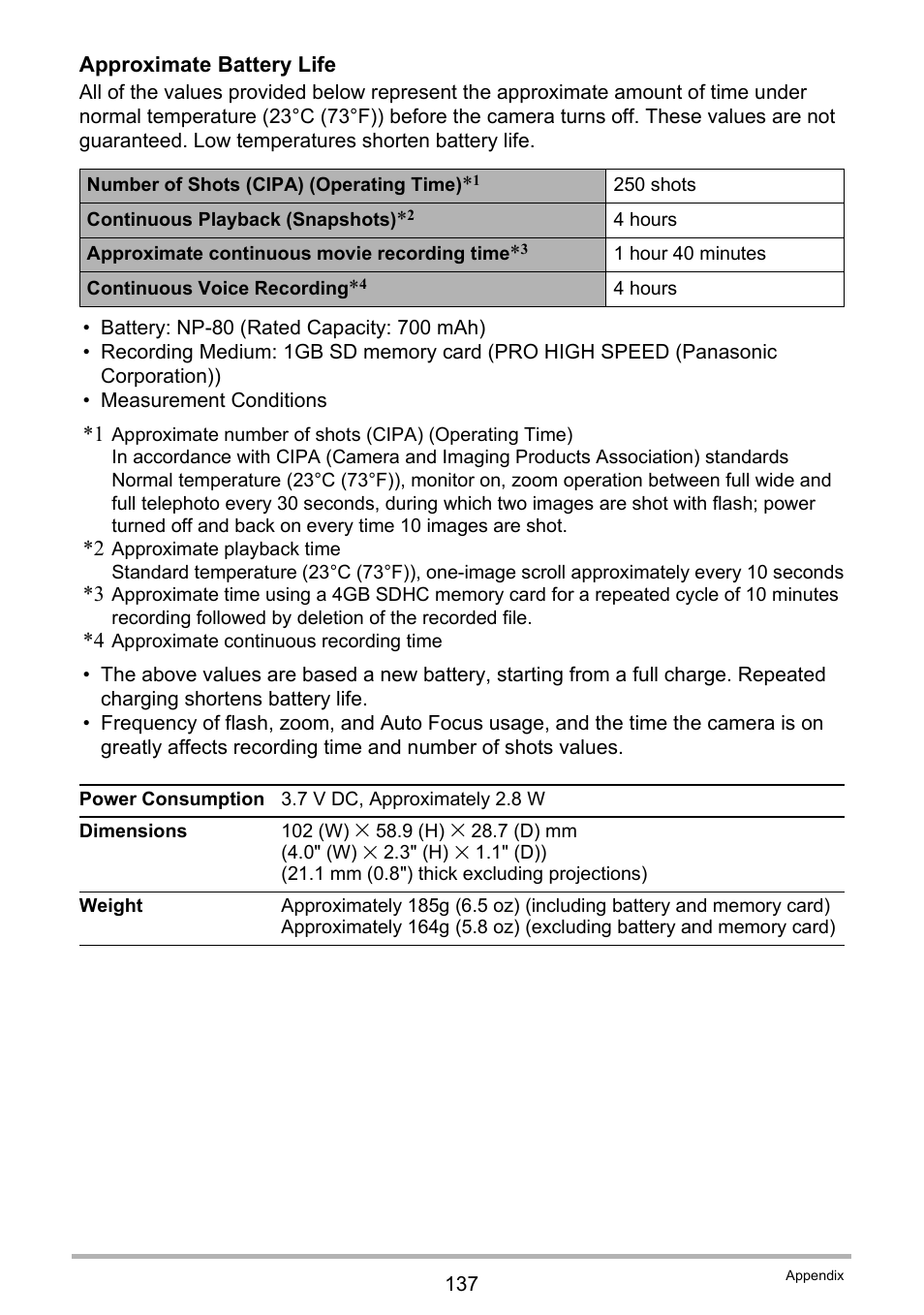 Ge 137 for | Casio EXILIM EX-ZS100 User Manual | Page 137 / 139