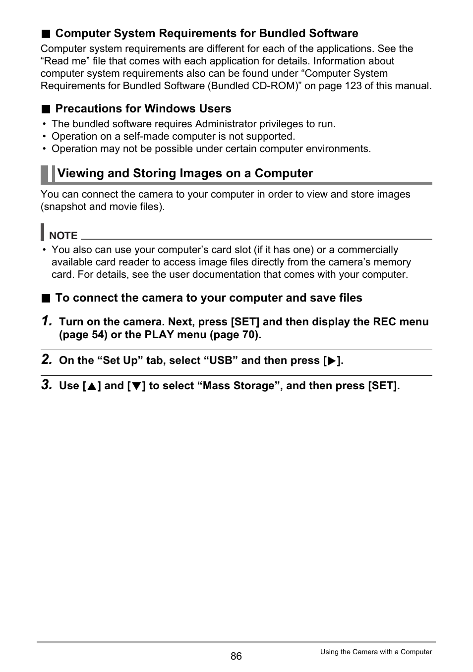 Viewing and storing images on a computer | Casio EXILIM EX-ZS100 User Manual | Page 86 / 139