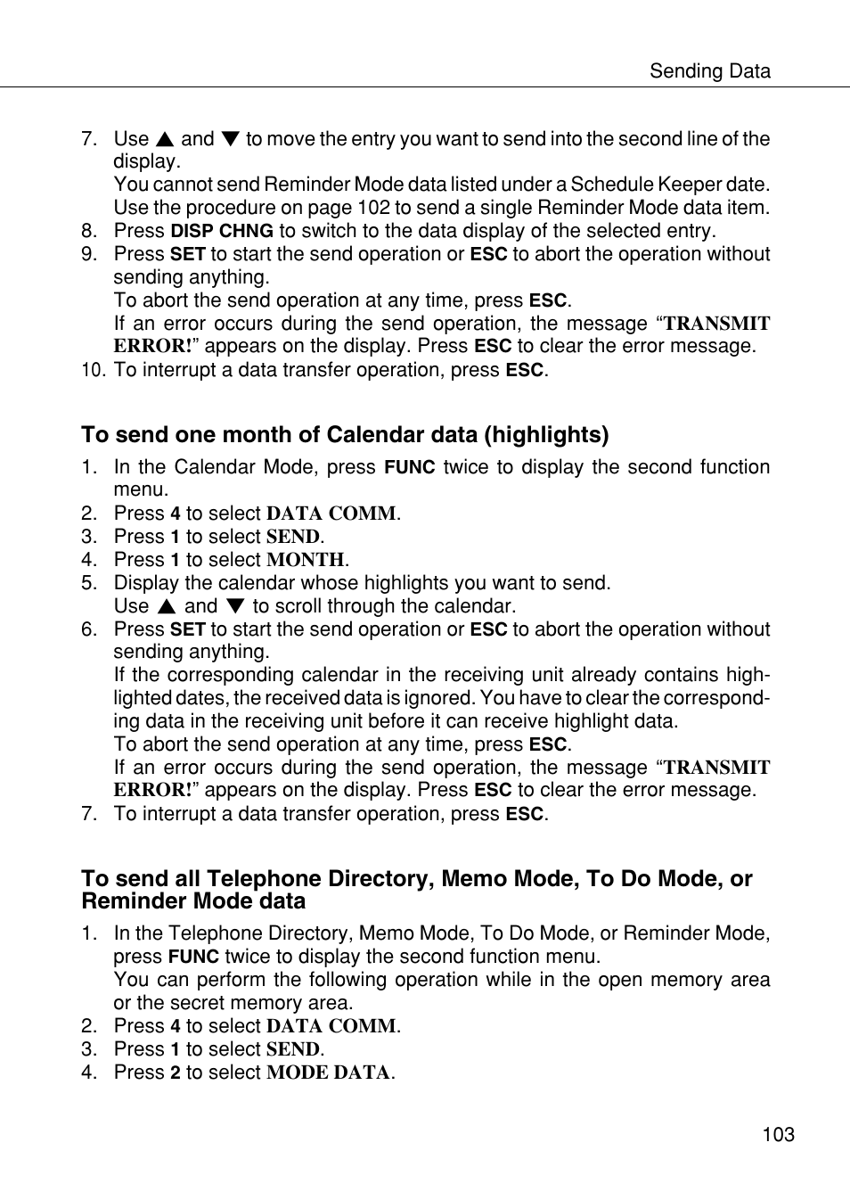 Casio SF-4985ER User Manual | Page 105 / 118