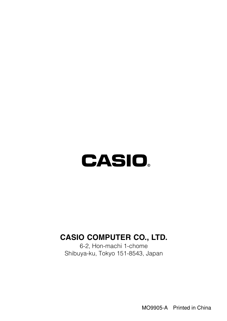 Casio computer co., ltd | Casio SF-4985ER User Manual | Page 118 / 118