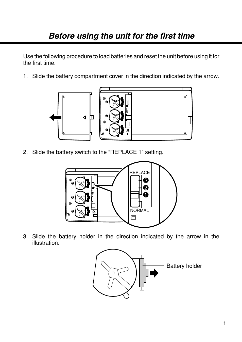 Before using the unit for the first time | Casio SF-4985ER User Manual | Page 3 / 118