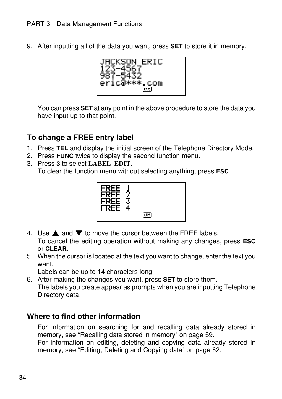 Casio SF-4985ER User Manual | Page 36 / 118