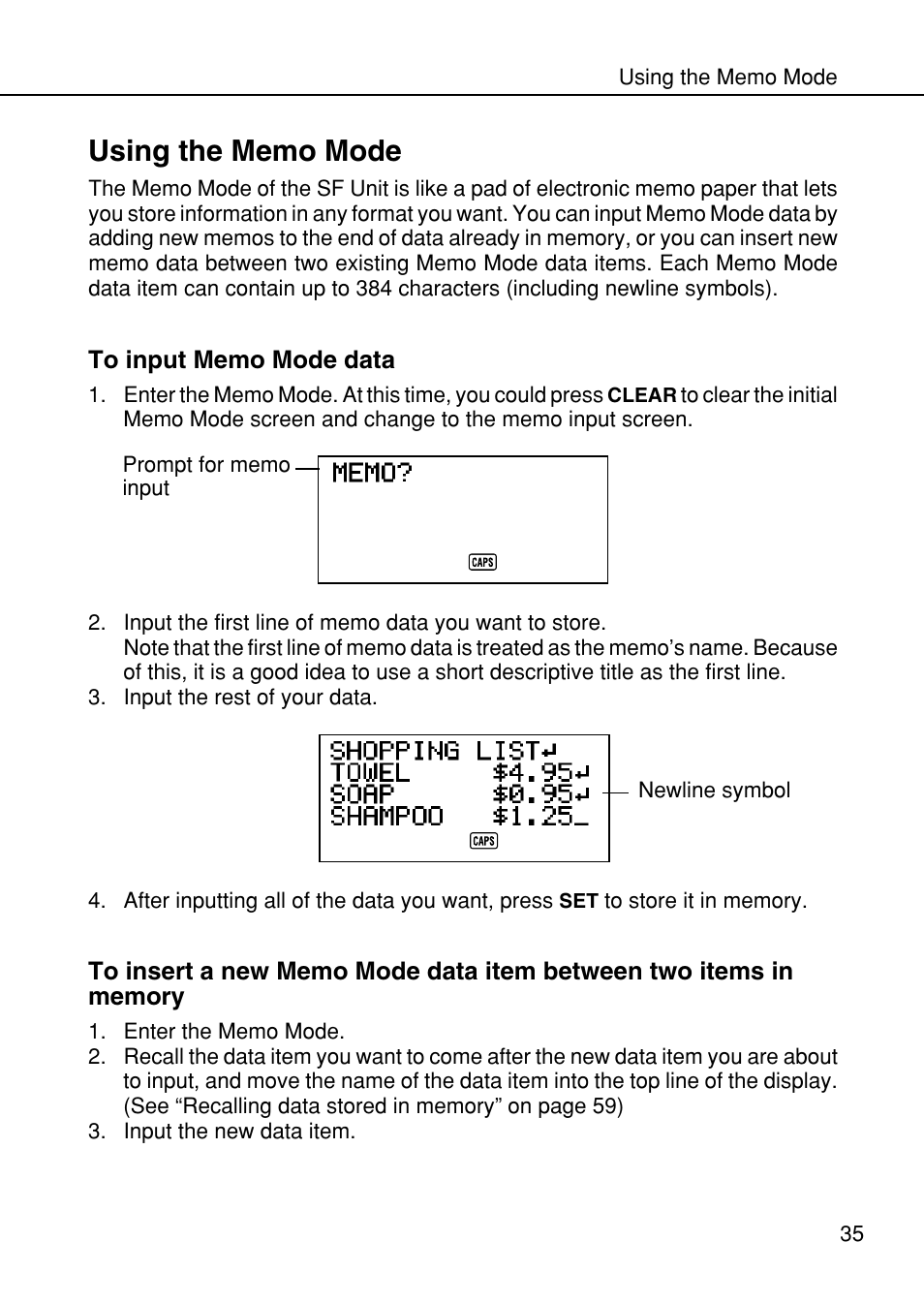 Casio SF-4985ER User Manual | Page 37 / 118