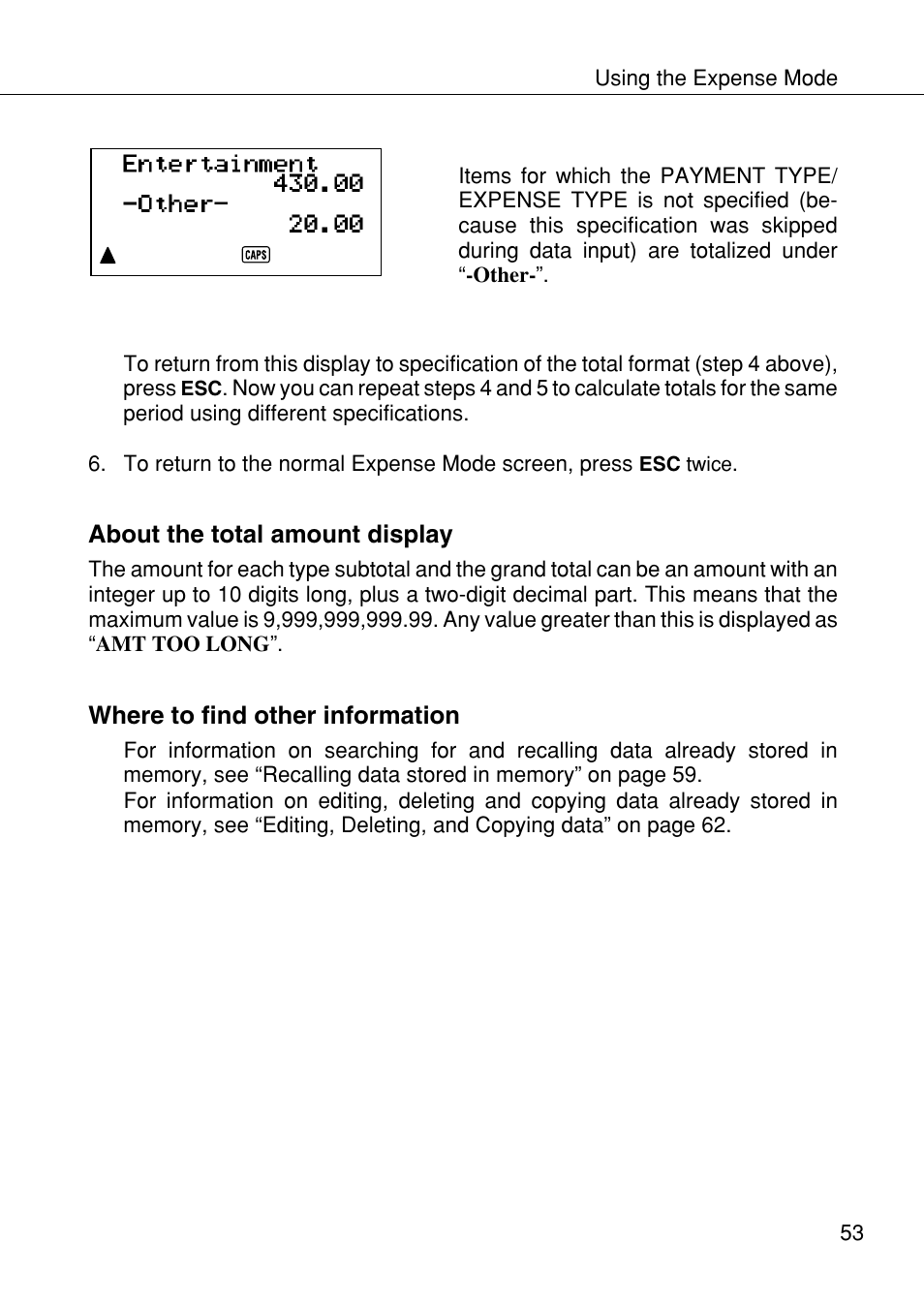 Casio SF-4985ER User Manual | Page 55 / 118