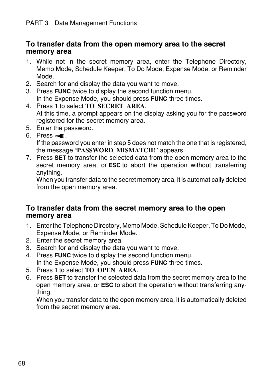 Casio SF-4985ER User Manual | Page 70 / 118