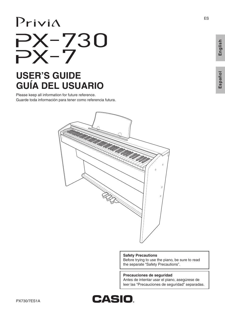 Casio Privia MA1001-B User Manual | 41 pages