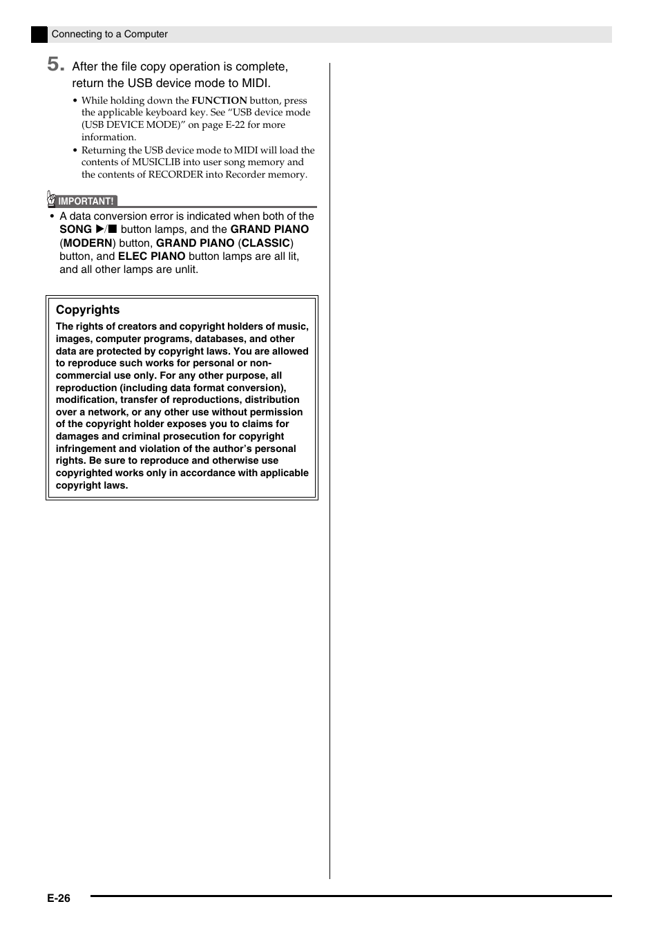 Casio Privia MA1001-B User Manual | Page 28 / 41