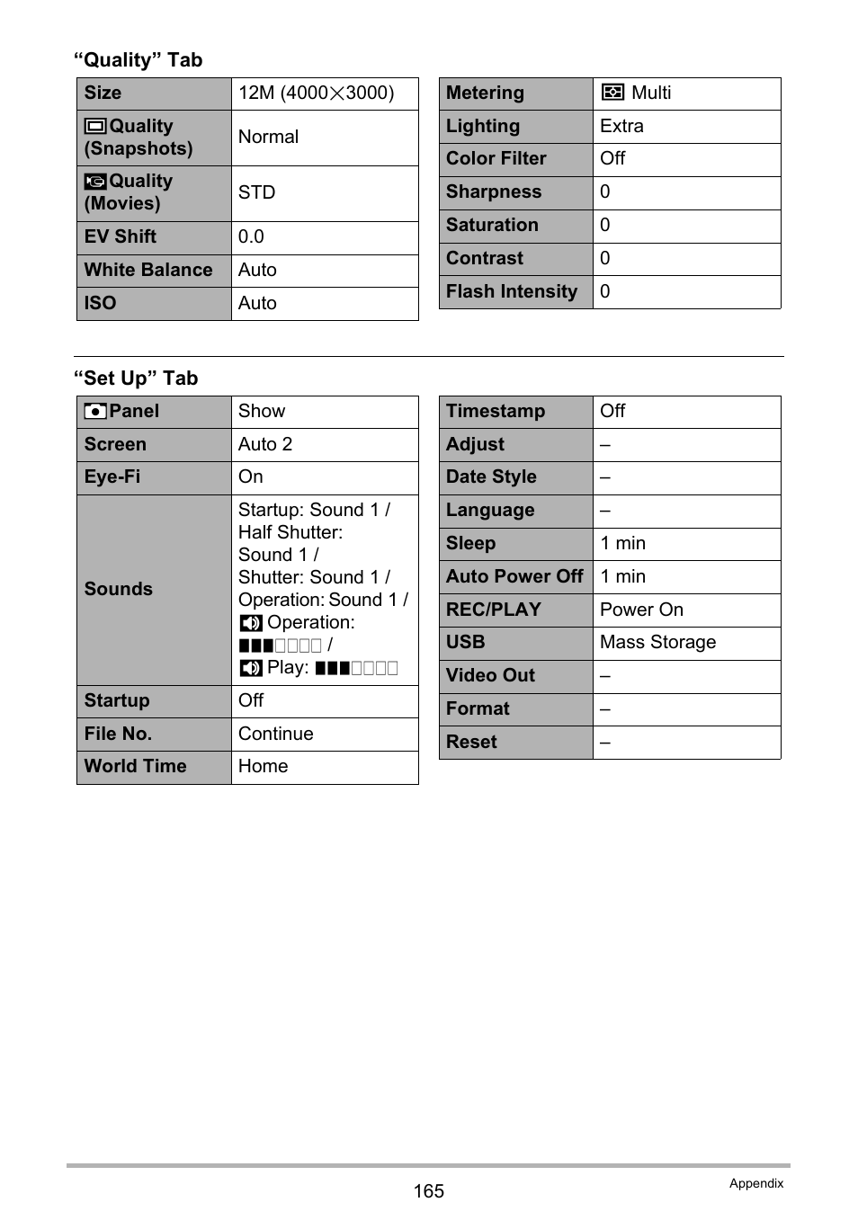 Casio EX-Z400  EN User Manual | Page 165 / 202