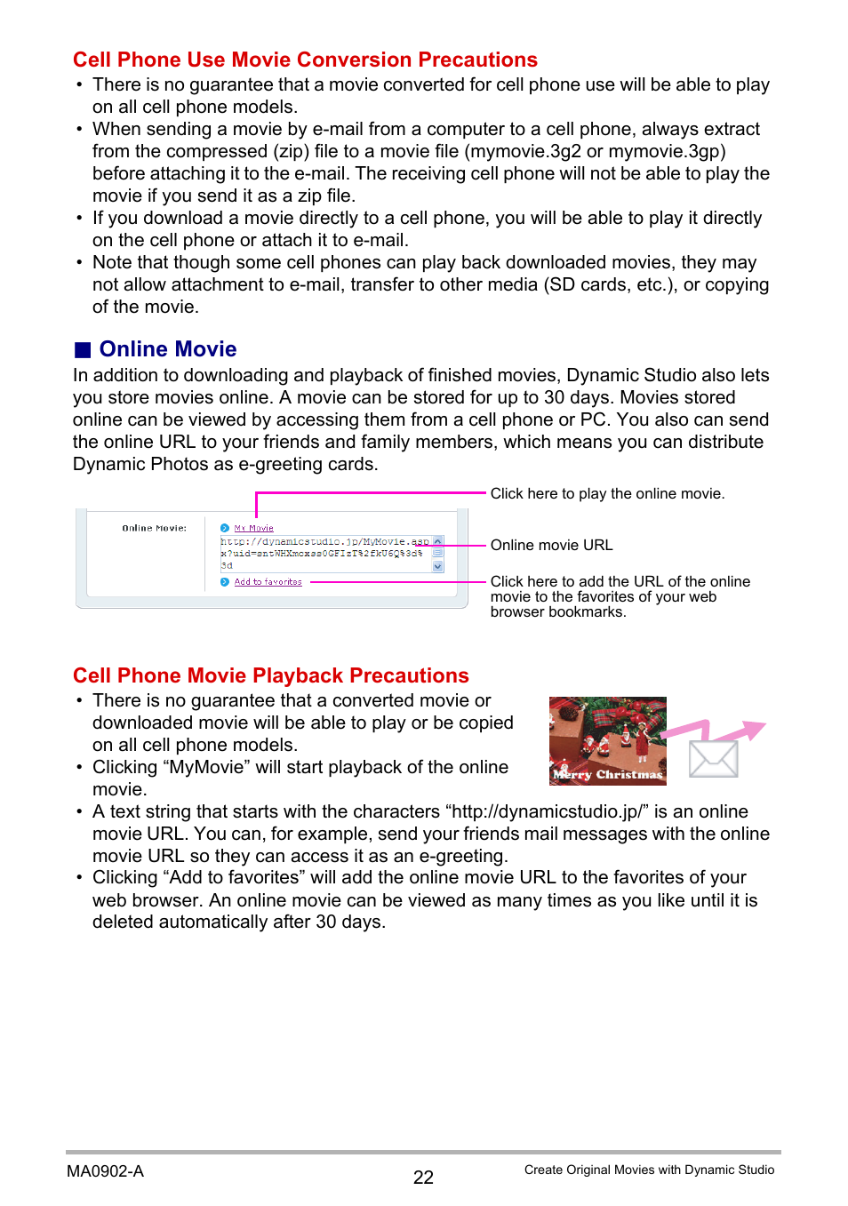 Online movie | Casio EX-Z400  EN User Manual | Page 202 / 202